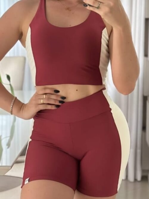 Conjunto Fuso com Recortes Conect Vermelho Adrenaline