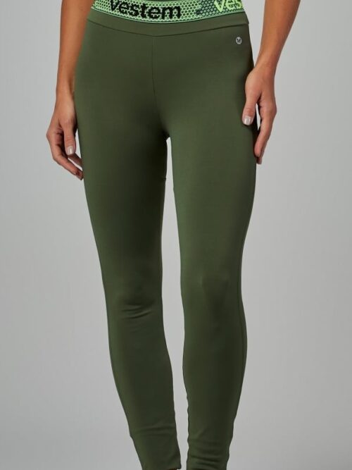 Legging Fusô Elástico Hera Verde Croco