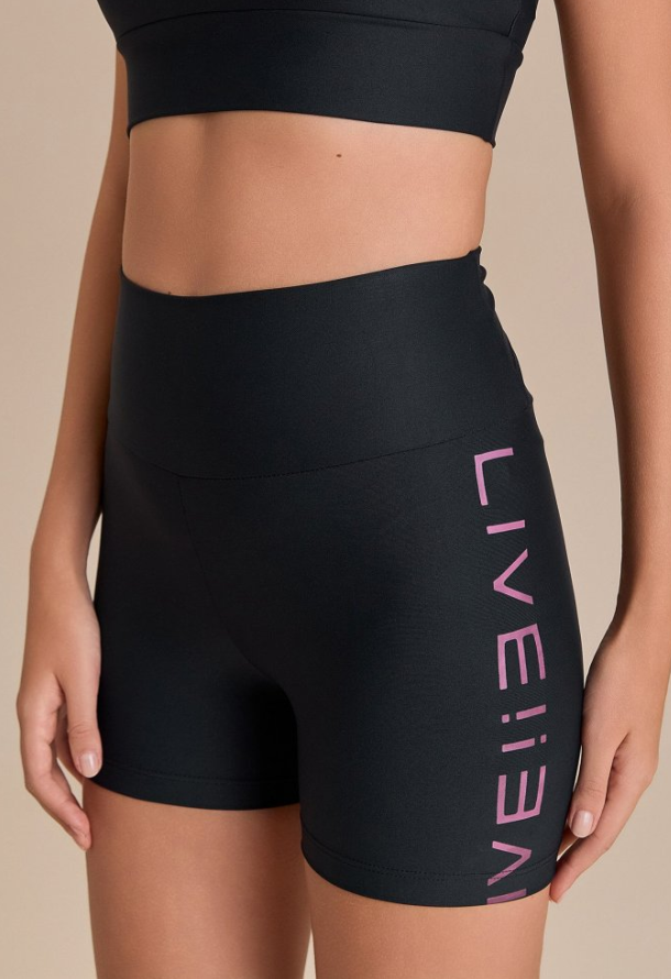 Shorts Fit LIVE! Icon Termocrômico Black Pink