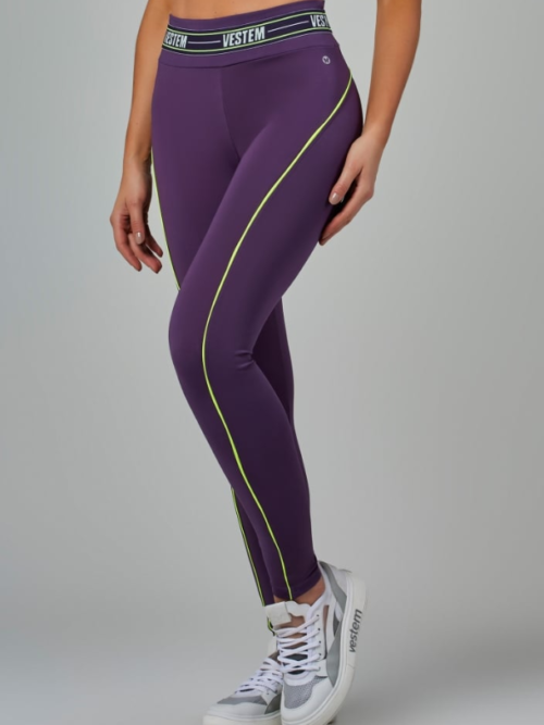 Legging Fusô Elástico Impulse Roxo Ametista - M
