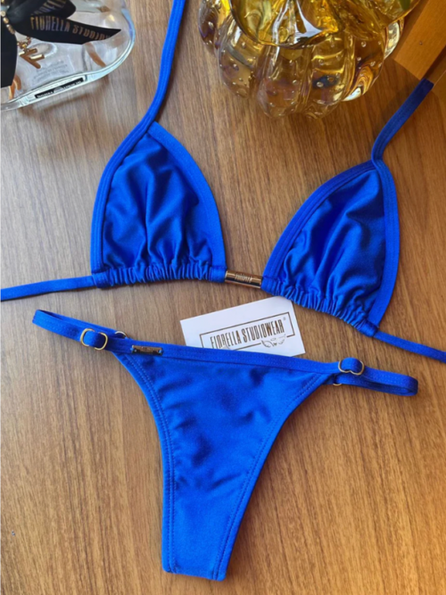 Biquini Anitta Glow Azul Bic