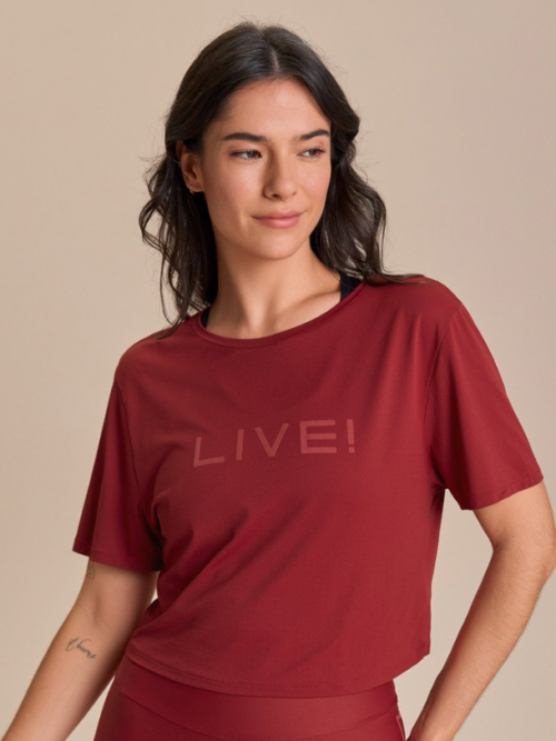Camiseta Cropped LIVE! Comfort Risk