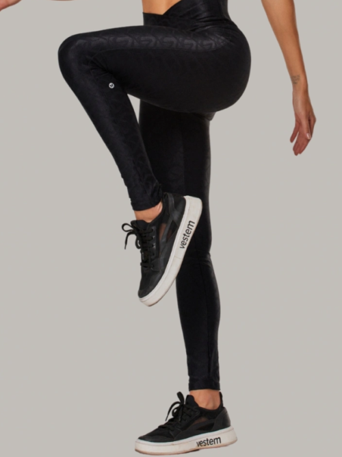 Legging Shape Up Transpassada Tulip Preto
