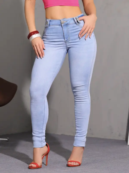 Calça Skinny Realçadora e Casual com Modelagem Ajustada Pit Bull Jeans Premium