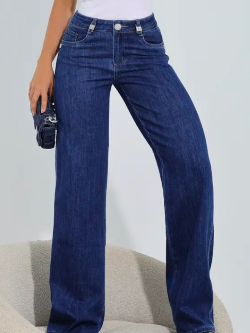 Calça Wide Leg Versátil e Casual com Caimento Sofisticado Pit Bull Jeans Premium